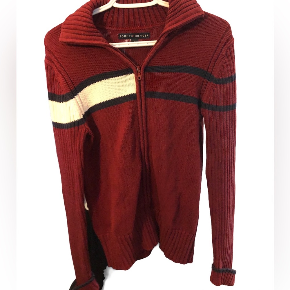 Tommy Hilfiger Boys Med Full Zip cotton sweater